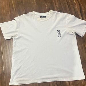 Purple Brand White Short Sleeve Men's Tee